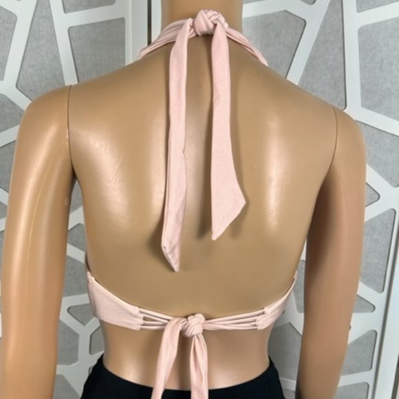 Rachel Roy Light Pink Bikini Top Strappy Removable Padding - Picture 3 of 5